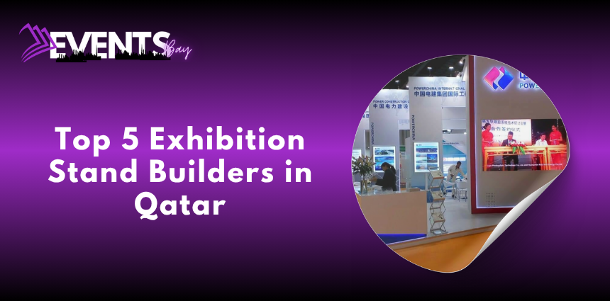 Exhibition stand builders in Qatar 2026 showcasing a custom trade show booth
