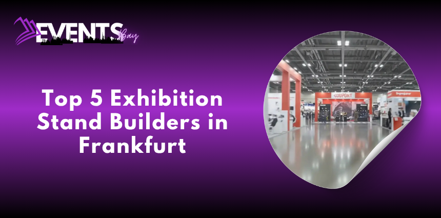 custom exhibition stand designed for a Frankfurt trade show