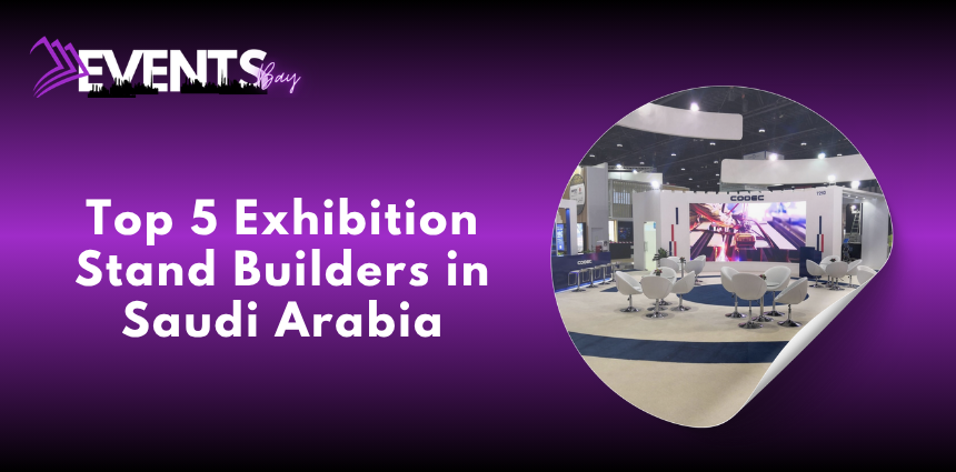 Exhibition stand builders in Saudi Arabia 2026 showcasing a custom trade show booth