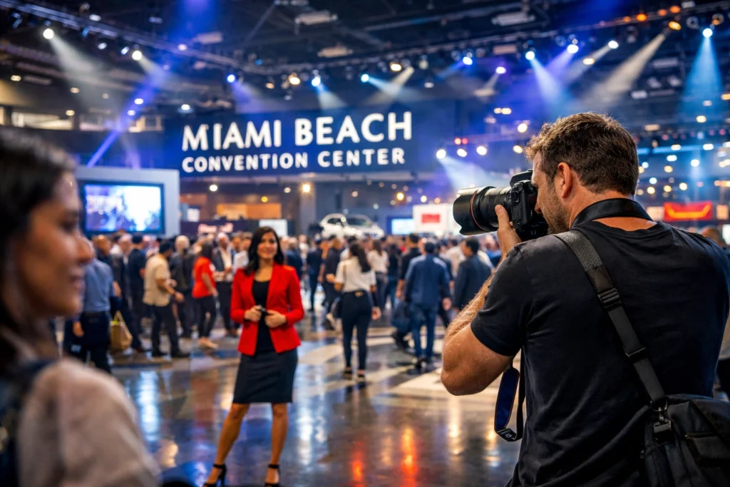 Custom exhibition stand designed by exhibition stand builders in Miami