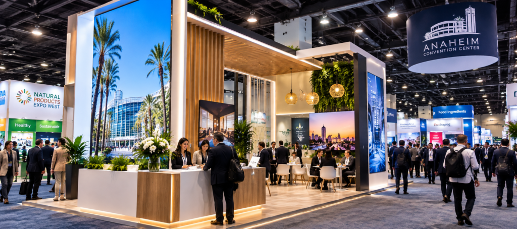 Exhibition stand builders in anaheim creating a custom trade show booth 2026