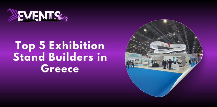 Exhibition stand builders in Greece 2026 showcasing a custom trade show booth