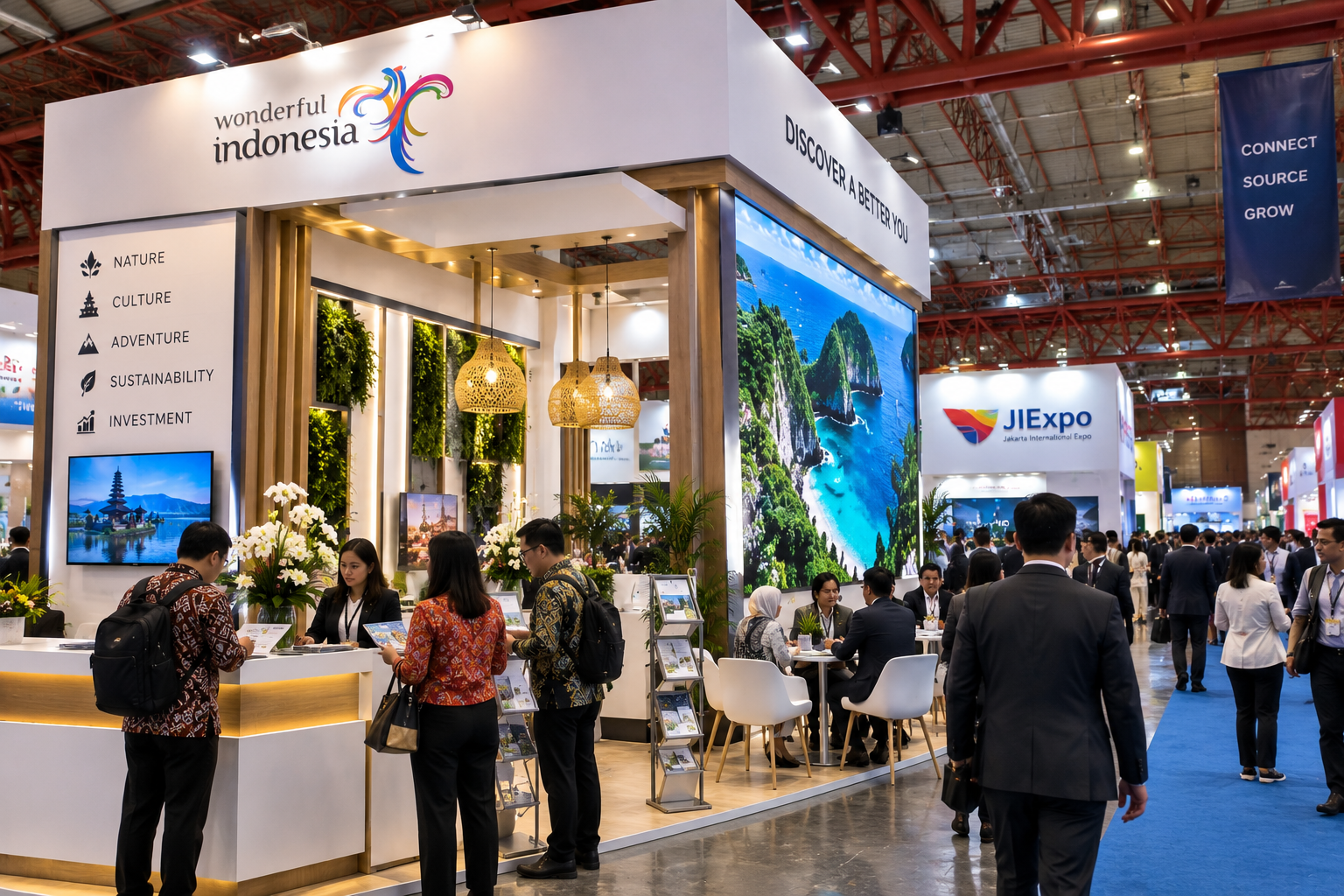 Exhibition stand builders in Jakarta 2026 showcasing a custom trade show booth