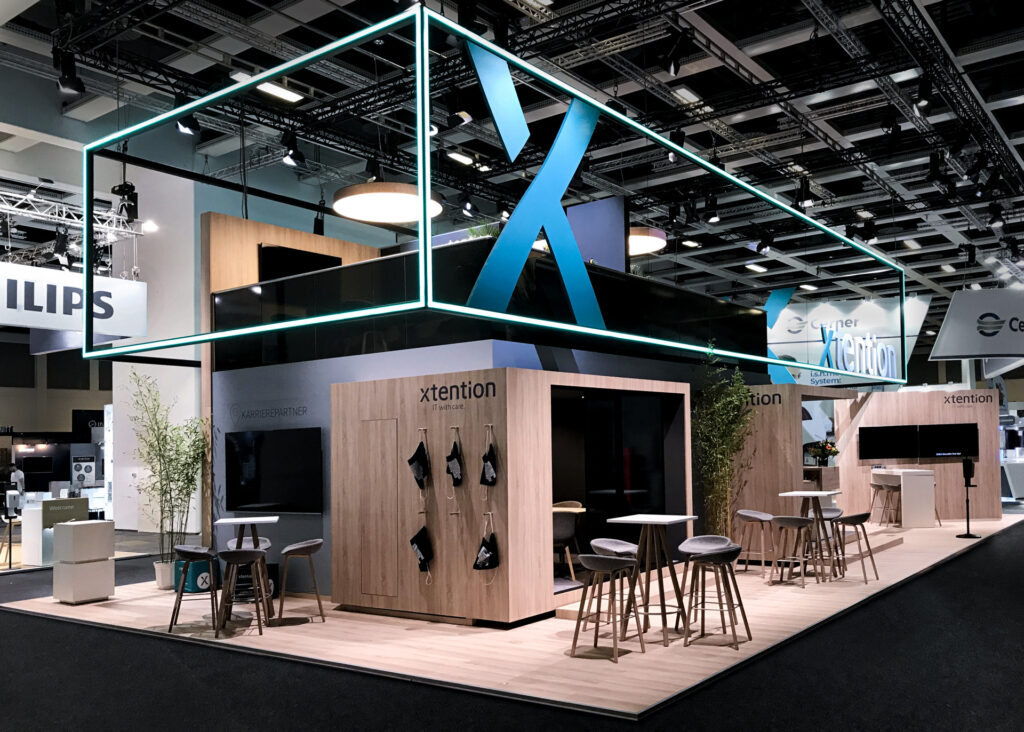 custom exhibition stand builders in bali installed for an international conference